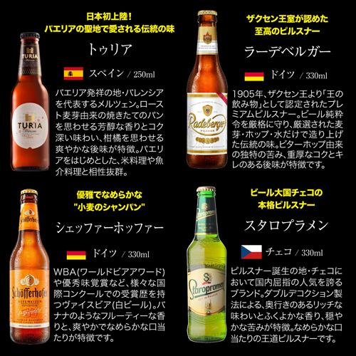 おつまみ付き世界のビール8本セット 高級トリュフ風ポテトチップス