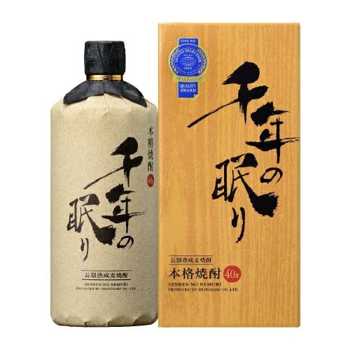 焼酎 千年の眠り 長期熟成 麦焼酎 40度 720ml 福岡県 篠崎むぎ焼酎