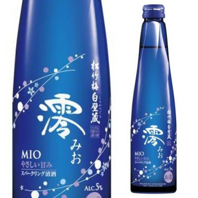 松竹梅 白壁蔵 澪 -MIO- みおスパークリング清酒 10th Anniversary イチゴのような香り 300ml瓶期間限定 苺 いちご  浅田真央 デザイン監修 MIOMAO 5度 甘口 日本酒 宝酒造 発泡性 長S | リカマン オンライン