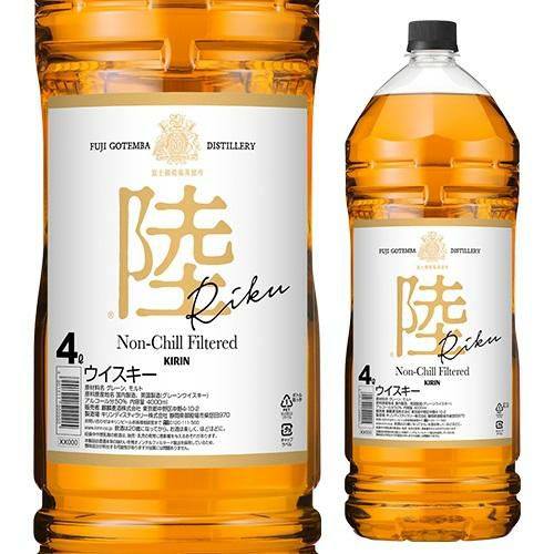 キリン ウイスキー 陸 PURE&MELLOW 4000ml 4L 50度 富士 御殿場蒸溜所 ブレンデッド ジャパニーズ ウィスキー whisky  RIKU 八幡 | リカマン オンライン