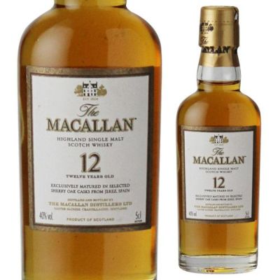 マッカラン12年　ミニチュアボトル　旧ラベル　未開封 マッカラン12年 50ml ミニチュアボトル 終売品 新品未開封
