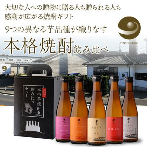 焼酎 芋焼酎 岳宝 飲み比べセット 300ml 5本 セット 鹿児島県 天星酒造 芋焼酎 飲み比べ セット ギフト 贈答 贈物 専用箱付き 酒  プレゼント お酒 長S | リカマン オンライン