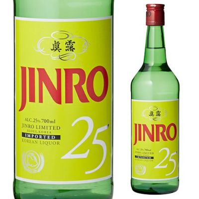 ５５％以上節約 眞露 JINRO（ジンロ） ジンロ 25° 無料登録の-2.7L