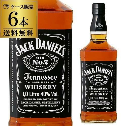 ジャック ダニエル ブラック 40度 1,000ml 正規品 6本販売 送料無料