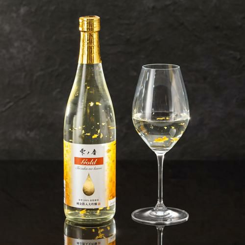 日本酒 ギフト 雫ノ香 大吟醸 純金箔入 スリーブ付 720ml ギフト箱入り
