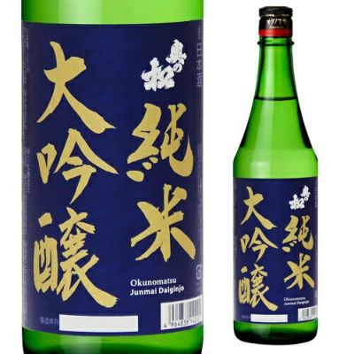 日本酒 奥の松 純米大吟醸 紺ラベル 15度 720ml 6本 1ケース送料無料 1