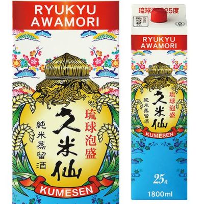 久米島の久米仙 泡盛 30度 1.8L パック ×6本【送料無料