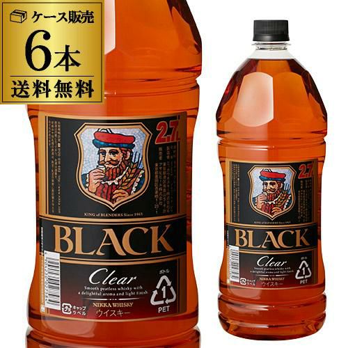 ニッカ ブラックニッカ クリア 2.7L(2700ml)×6本【ケース6本入】【送料