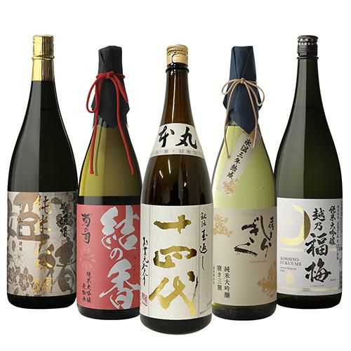 日本酒福袋 1.8L 5本十四代 本丸 秘伝玉返し菊の司 土佐しらぎく 越乃