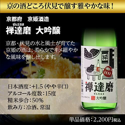 日本酒 飲み比べ セット 全国10蔵 大吟醸 720ml×10本セット純米大吟醸