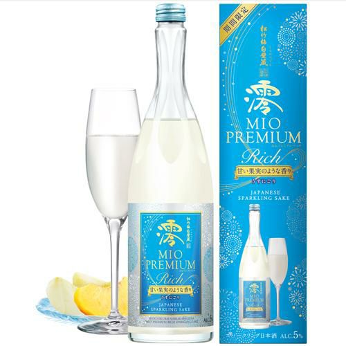 松竹梅 白壁蔵澪 -MIO- みお PREMIUM RICH 甘い果実のような香り 750ml スパークリング清酒 瓶日本酒 宝酒造 発泡性 長S  リカマン オンライン