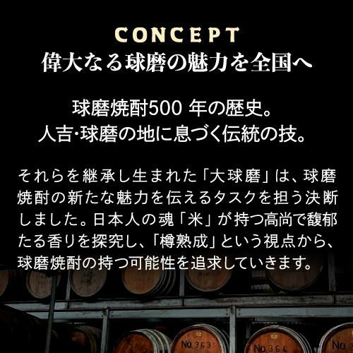 球磨焼酎 大球磨 長期熟成 純米製二十五度 720ml 熊本県 常楽酒造米