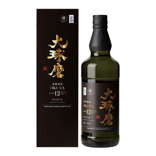 球磨焼酎 大球磨 12年熟成 純米製二十五度 720ml 熊本県 福田酒造米焼酎 こめ焼酎 25度 4合瓶 おおくま 樽熟成 12年 長S |  リカマン オンライン