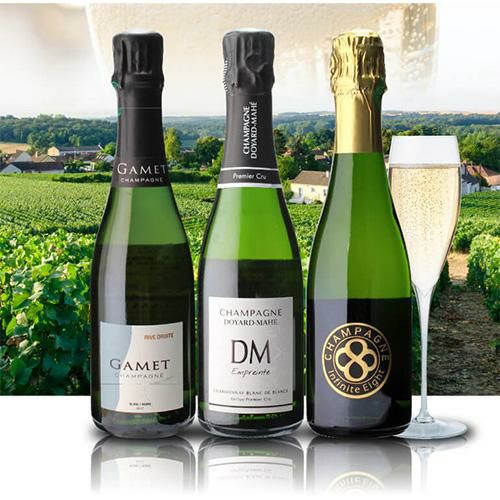 1本あたり4,582円 送料無料ハーフボトル セットシャンパン飲み比べ