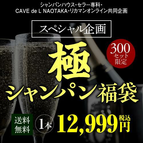 送料無料 シャンパン 極の シャンパン福袋 運が良ければ 1本39万円相当