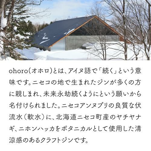 ohoro GIN スタンダード 700ml 47度 ニセコ蒸溜所 NISEKO DISTILLERY