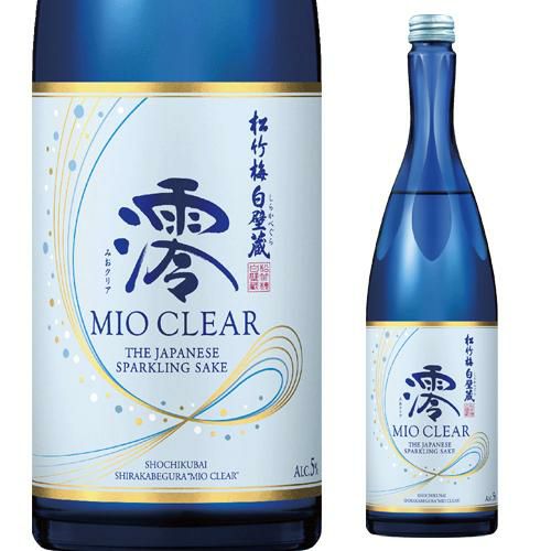 日本酒 松竹梅 白壁蔵 澪 みお clear 750ml 宝酒造 京都 スパークリング 清酒 瓶 日本酒 発泡性 長S | リカマン オンライン