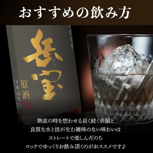 芋焼酎　岳宝四十三度　2011年　1800ml 芋焼酎 岳宝四十三度 2011年 1800ml